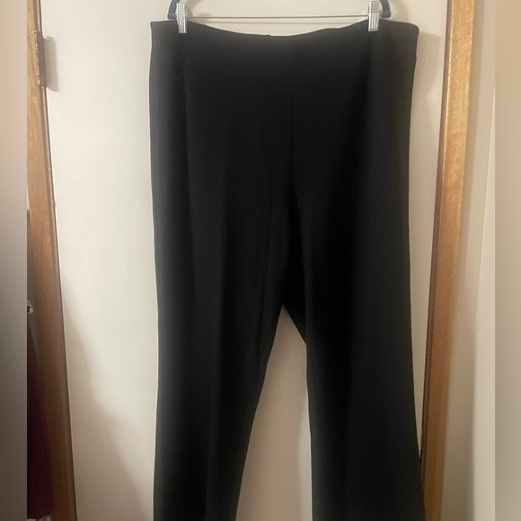 T Tahari Woman (Size 3XL) Black Wide Leg Women's Stretch Pants - Picture 7 of 12